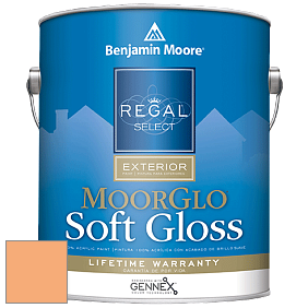 Benjamin Moore W096 Regal Select Exterior Paint-Moor GloSoft Gloss Finish краска цвет 2015-40 Peach Sorbet