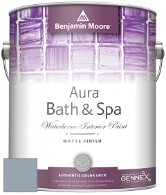 Benjamin Moore Aura 532 Bath & Spa Waterborne Interior Paint Matte Finish краска цвет 1628 Comet
