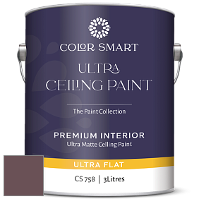 COLOR SMART CS 758 ULTRA CEILING PAINT ультраматовая краска цвет 1358 Dark Walnut