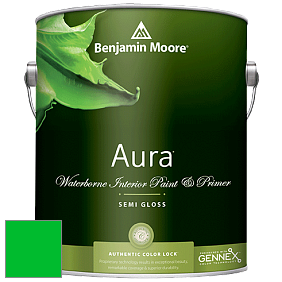Benjamin Moore Aura 528 Waterborne Interior Semi-gloss Finish краска цвет RAL 6038 
