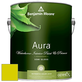 Benjamin Moore Aura 528 Waterborne Interior Semi-gloss Finish краска цвет 2025-30 New Lime