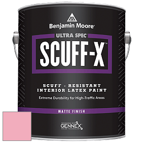Benjamin Moore 484 Ultra Spec SCUFF-X Interior Matte Finish краска цвет 2002-50 Tickled Pink