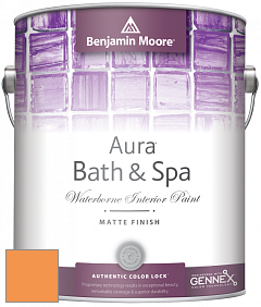 Benjamin Moore Aura 532 Bath & Spa Waterborne Interior Paint Matte Finish краска цвет 147 Fruity Cocktail