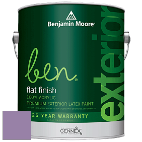 Benjamin Moore Ben 541 Waterborne Exterior Flat Finish краска цвет 1391 Naples Sunset