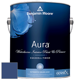 Benjamin Moore Aura 524 Waterborne Interior Eggshell Finish краска цвет 2066-10 Blue
