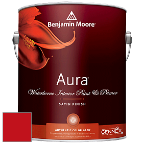 Benjamin Moore Aura 526 Waterborne Interior Satin Finish покрытие цвет RAL 3020 