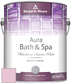 Benjamin Moore Aura 532 Bath & Spa Waterborne Interior Paint Matte Finish краска цвет 2080-60 Posy Pink