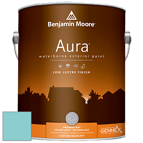 Benjamin Moore Aura 634 Waterborne Exterior Low Lustre Finish краска цвет 738 Clearlake