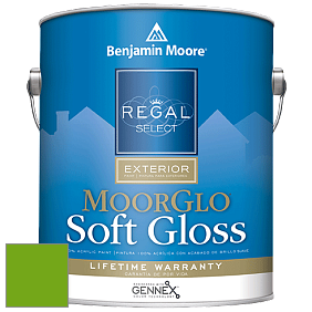 Benjamin Moore W096 Regal Select Exterior Paint-Moor GloSoft Gloss Finish краска цвет 2031-10 Neon Lime