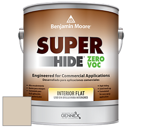 Benjamin Moore 355 Super Hide Zero Voc Interior Flat краска цвет 966 Natural Linen