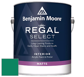 Benjamin Moore 548 IRegal Select Interior Paint - Matte краска цвет 2045-20 Lawn Green