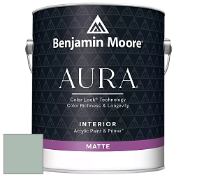 Benjamin Moore Aura 522 Interior Paint - Matte краска цвет 703 Catalina Blue