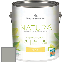 Benjamin Moore 512 Natura Interior Flat Finish матовая краска цвет 1482 Sabre Gray