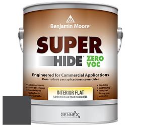 Benjamin Moore 355 Super Hide Zero Voc Interior Flat краска цвет 1631 Midnight Oil