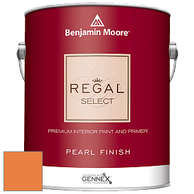 Benjamin Moore 550 Regal Select Waterborne Interior Pearl Finish краска цвет 2015-30 Calypso Orange