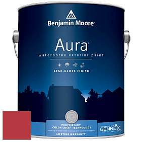 Benjamin Moore Aura 632 Waterborne Exterior Semi-Gloss Finish краска цвет 2000-10 Red