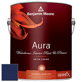 Benjamin Moore Aura 526 Waterborne Interior Satin Finish покрытие цвет RAL 5013 