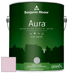 Benjamin Moore Aura 629 Waterborne Exterior Flat Finish краска цвет 2082-60 Pink Innocence
