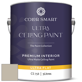 COLOR SMART CS 758 ULTRA CEILING PAINT ультраматовая краска цвет 1530 Senora Gray