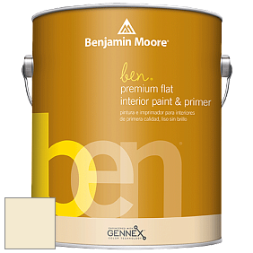 Benjamin Moore Ben W625 Premium Interior Latex Flat краска цвет 934 Light as a Feather