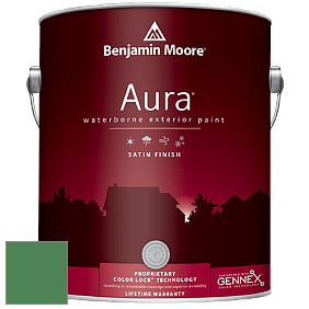 Benjamin Moore Aura 631 Waterborne Exterior Satin Finish краска цвет 2035-30 Nile Green