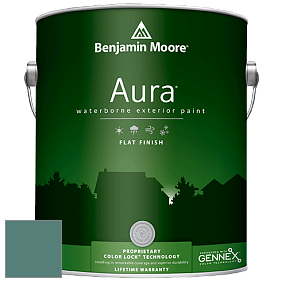 Benjamin Moore Aura 629 Waterborne Exterior Flat Finish краска цвет 678 Pacific Rim