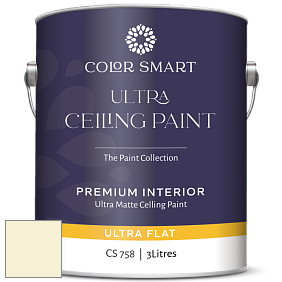 COLOR SMART CS 758 ULTRA CEILING PAINT ультраматовая краска цвет 2025-70 Barely Yellow