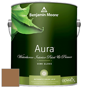 Benjamin Moore Aura 528 Waterborne Interior Semi-gloss Finish краска цвет 2161-20 Tawny
