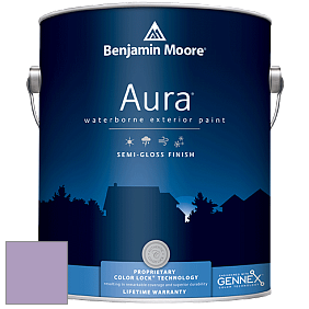 Benjamin Moore Aura 632 Waterborne Exterior Semi-Gloss Finish краска цвет 1390 Hydrangea