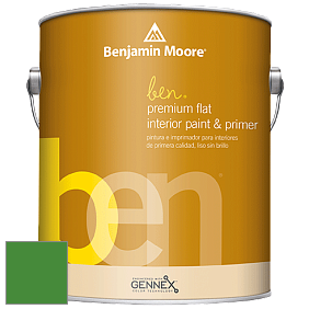 Benjamin Moore Ben W625 Premium Interior Latex Flat краска цвет 2033-10 Yellow Green