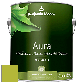 Benjamin Moore Aura 528 Waterborne Interior Semi-gloss Finish краска цвет NCS S 1070-G50Y 