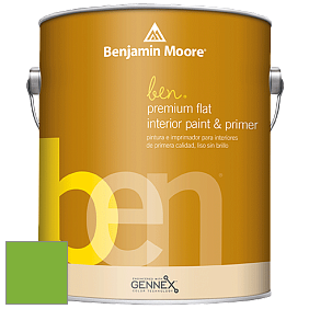 Benjamin Moore Ben W625 Premium Interior Latex Flat краска цвет 2030-30 Lucky Charm Green