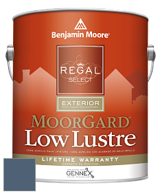 Benjamin Moore W103 Regal Select Exterior Paint-MoorGard Low Lustre Finish краска цвет 840 Kensington Blue