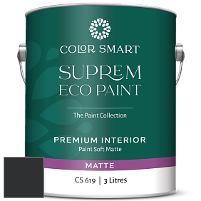 COLOR SMART CS 619 SUPREM ECO PAINT матовая краска цвет RAL 9004 