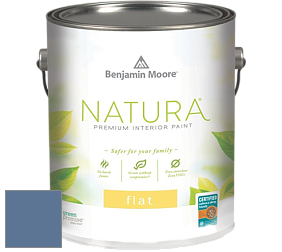 Benjamin Moore 512 Natura Interior Flat Finish матовая краска цвет 825 Blue Nova