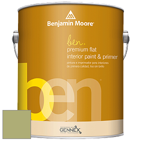 Benjamin Moore Ben W625 Premium Interior Latex Flat краска цвет 538 Vienna Green