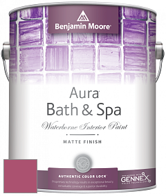 Benjamin Moore Aura 532 Bath & Spa Waterborne Interior Paint Matte Finish краска цвет 1349 Pink Corsage
