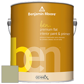 Benjamin Moore Ben W625 Premium Interior Latex Flat краска цвет 487 Liberty Park