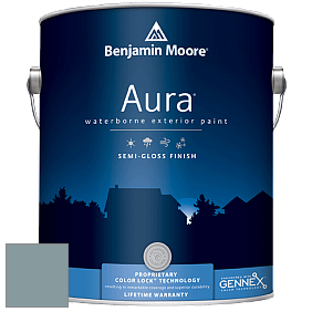 Benjamin Moore Aura 632 Waterborne Exterior Semi-Gloss Finish краска цвет 1635 Water's Edge