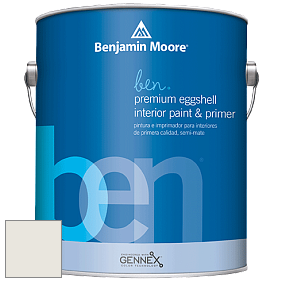 Benjamin Moore Ben W626 Premium Interior Latex Eggshell краска цвет 855 Cloud Cover