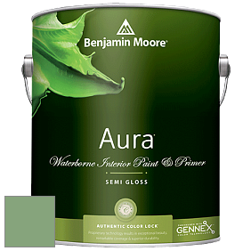Benjamin Moore Aura 528 Waterborne Interior Semi-gloss Finish краска цвет RAL 6021 