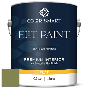 COLOR SMART CS 745 ELIT PAINT глубокоматовая моющаяся краска цвет NCS S 4040-G50Y 