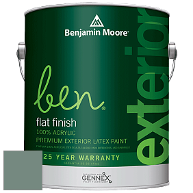Benjamin Moore Ben 541 Waterborne Exterior Flat Finish краска цвет 706 Cedar Mountains