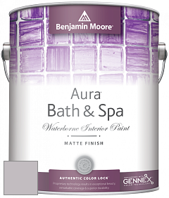 Benjamin Moore Aura 532 Bath & Spa Waterborne Interior Paint Matte Finish краска цвет 1445 Piano Concerto