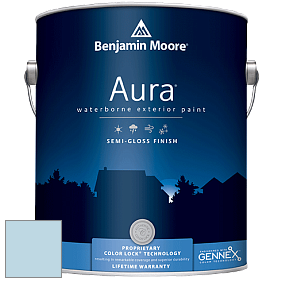Benjamin Moore Aura 632 Waterborne Exterior Semi-Gloss Finish краска цвет 807 Soft Sky