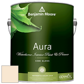 Benjamin Moore Aura 528 Waterborne Interior Semi-gloss Finish краска цвет 914 Devon Cream