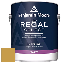 Benjamin Moore 548 IRegal Select Interior Paint - Matte краска цвет 287 French Quarter Gold