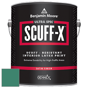 Benjamin Moore 486 Ultra Spec SCUFF-X Interior Satin Finish краска цвет NCS S 4040-B90G 