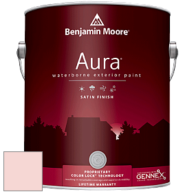 Benjamin Moore Aura 631 Waterborne Exterior Satin Finish краска цвет 889 Pacific Grove Pink