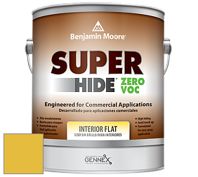 Benjamin Moore 355 Super Hide Zero Voc Interior Flat краска цвет 357 Yellow Hibiscus
